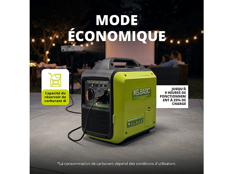 Generador de energía - Könner & Söhnen Generador Inverter KSB 18i S