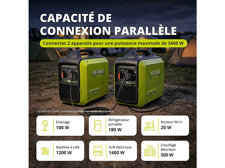 Generador de energía - Könner & Söhnen Generador Inverter KSB 18i S