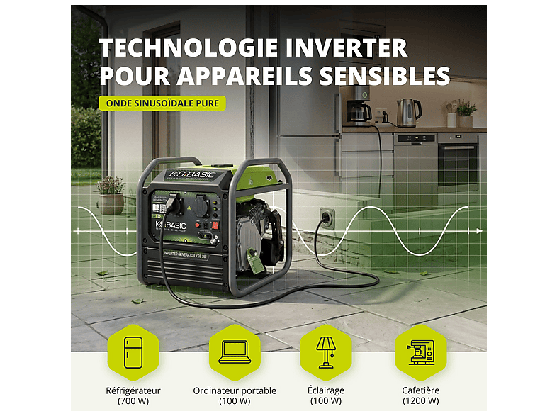 Generador de energía - Könner & Söhnen Generador inverter KSB 28i