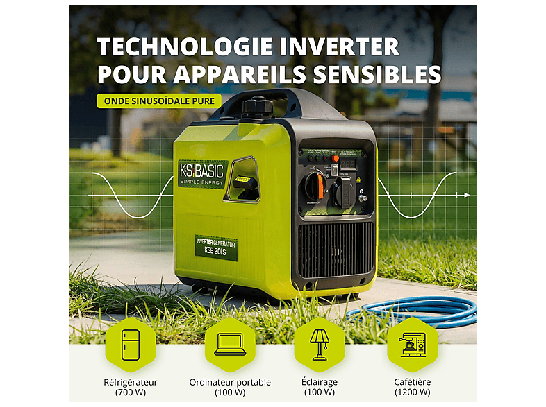 Generador de energía - Könner & Söhnen Generador inverter KSB 20i S
