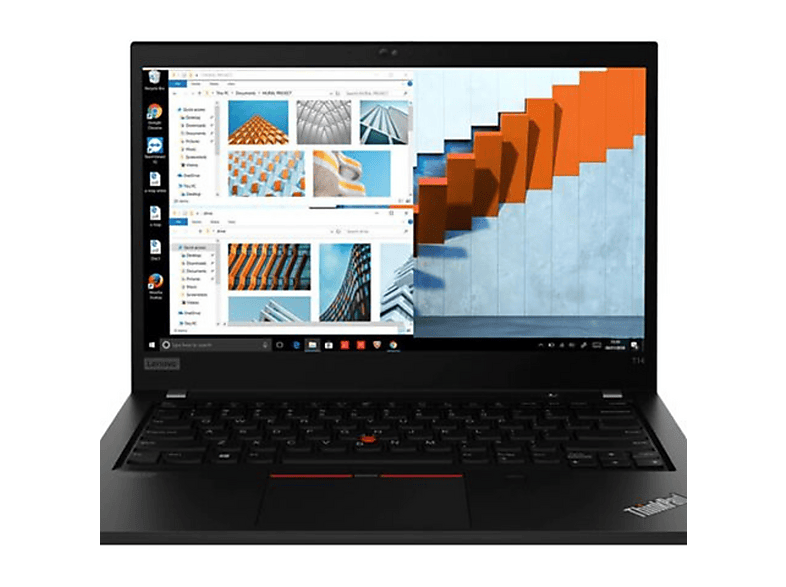 Portátil - Lenovo THINKPAD T14 G1 20S1R011R0, Intel Core i5-10210U, 16 GB RAM, 512 GB SSD, Onboard Graphics, Windows 10 Pro (64 Bit), Negro