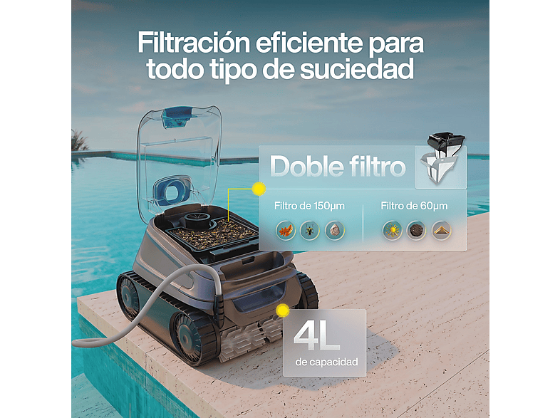 Robot limpiafondos - Zodiac CNX 40 iQ, Gris