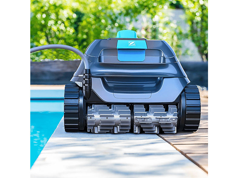 Robot limpiafondos - Zodiac CNX 10 con Cable para Piscina Fondo Paredes y Línea de Flotación, Gris
