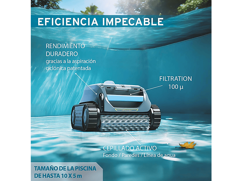 Robot limpiafondos - Zodiac Freedom OF 42 iQ sin cable, Antracita