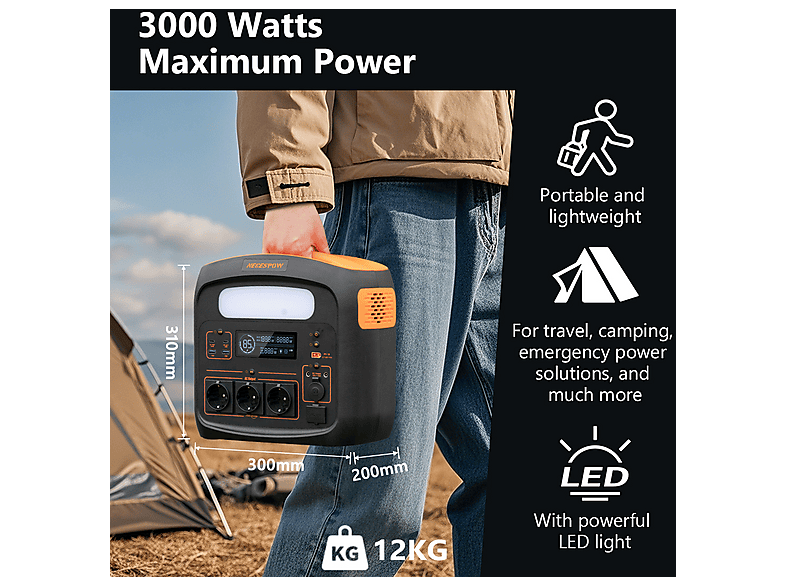 Estación de energía portátil - Necespow N1200