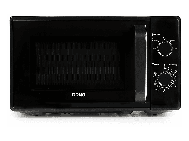 Microondas - Domo DO2520, 800 W, 5 potencia, 20 l, Negro
