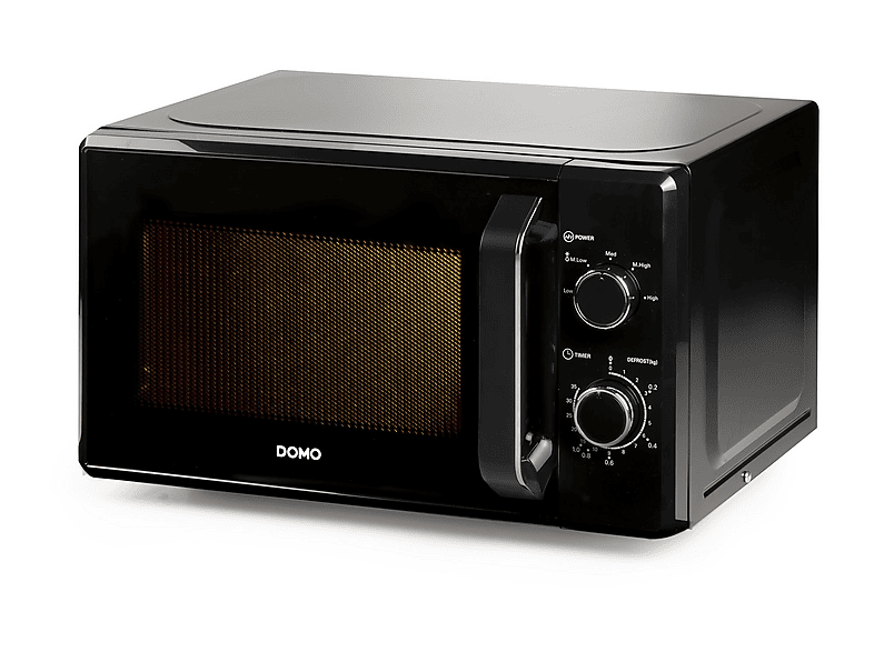 Microondas - Domo DO2520, 800 W, 5 potencia, 20 l, Negro