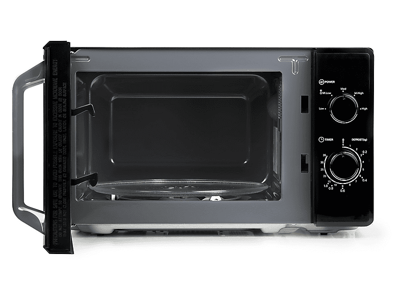 Microondas - Domo DO2520, 800 W, 5 potencia, 20 l, Negro