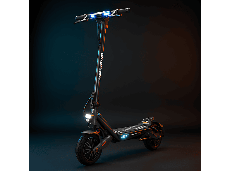 Patinete eléctrico - Smartgyro Rockway GT DUAL, Certificado, Homologado DGT, Negro