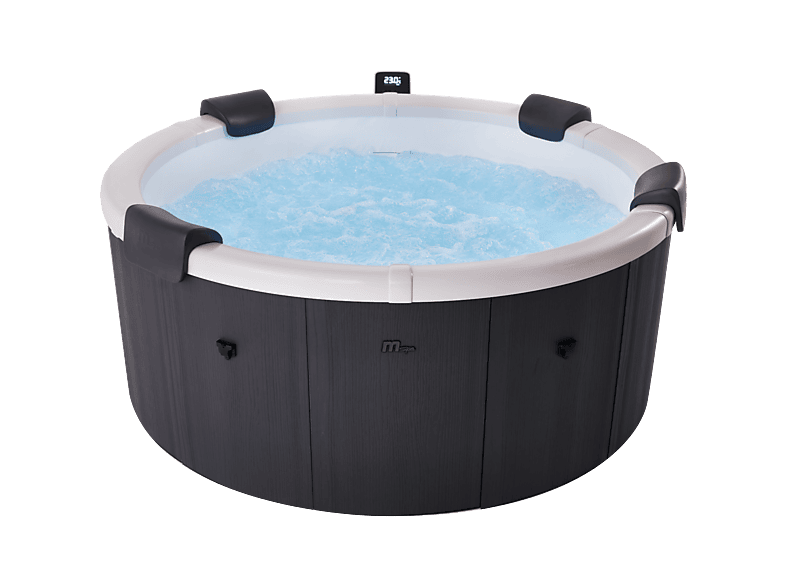 Spa de exterior - Mspa Rígido circular Denver 4–6 personas, Antracita