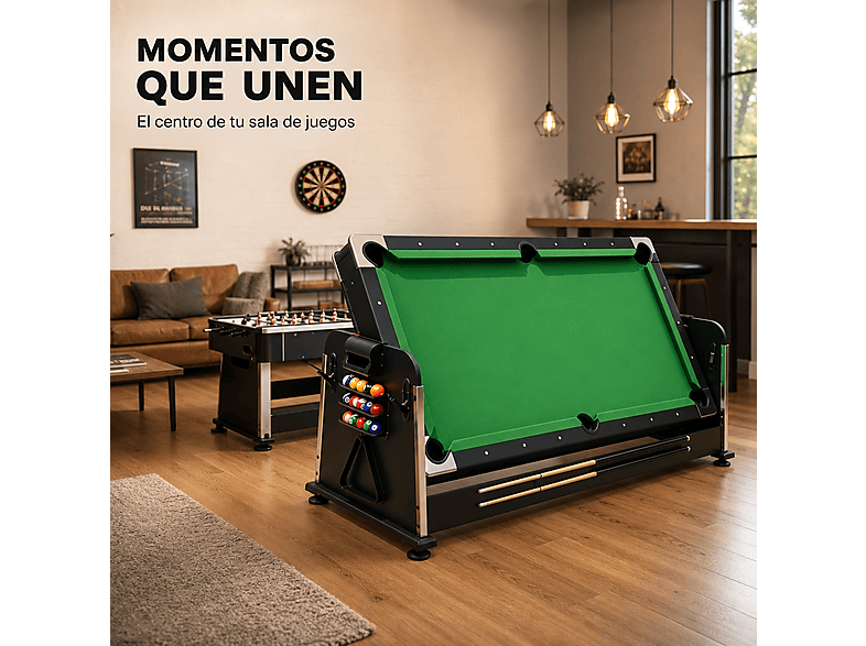 Mesa multijuegos - Vyorixen 3 En 1 Billar Y Ping Pong 210 Cm, a partir de 8 año(s)