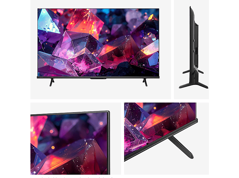 TV QLED 43" - Hisense 43E7S PRO, QLED 4K, Smart TV, DVB-T2 (H.265), Black