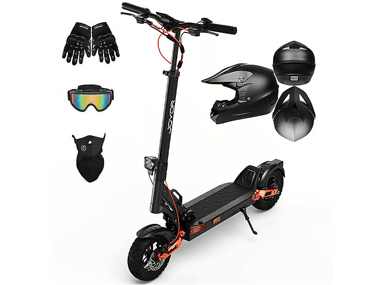 Patinete eléctrico - Joyor T6D, Pot. máx. 600 W, Carga máx. 120 kg, negro (ref. 179048020)