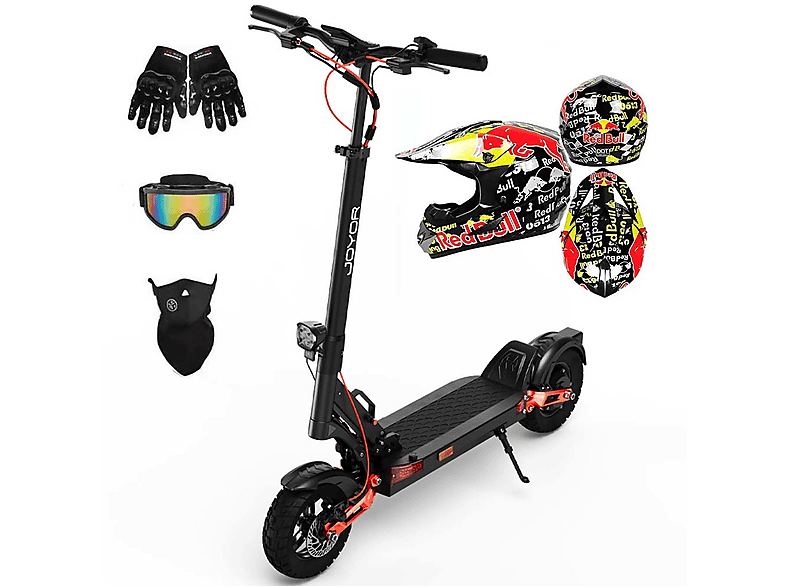 Patinete eléctrico - Joyor T6D, Pot. máx. 600 W, Carga máx. 120 kg, negro (ref. 179048021)