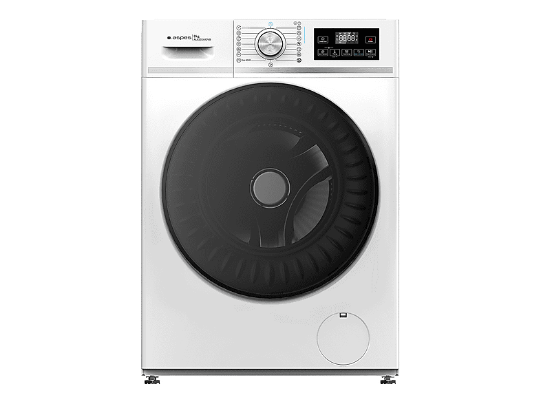 Lavadora carga frontal - Aspes AL8202AIDVB, 8 kg, 16 programas, Blanco