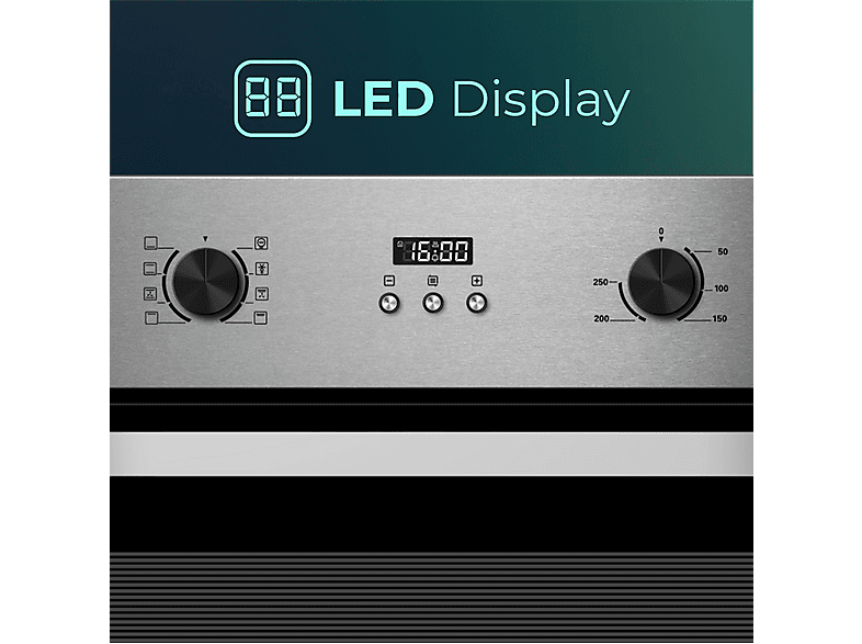 Horno multifunción - Svan SHM8700DPX, Libre instalación, 70 l, 57,5 cm, Inox