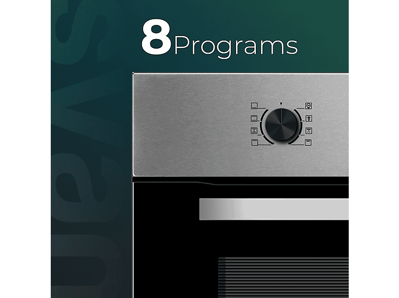 Horno multifunción - Svan SHM8700DPX, Libre instalación, 70 l, 57,5 cm, Inox