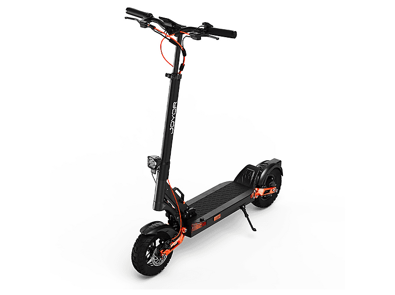 Patinete eléctrico - Joyor T6D, Pot. máx. 48 V, Carga máx. 120 kg, 18 mAh, Negro