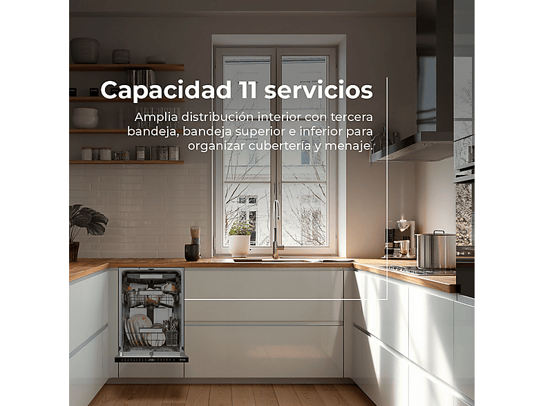 Lavavajillas integrable 45 cm - Evvo Di.4 Slim (45cm), 8 programas, 450 mm