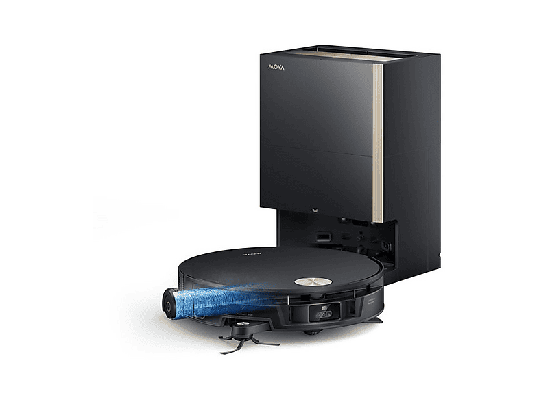 Robot aspirador - Mova S70 Ultra Roller, 700 W, Potencia de succión 700 W, Depósito 0,24 l, Autonomía 1 min, Negro