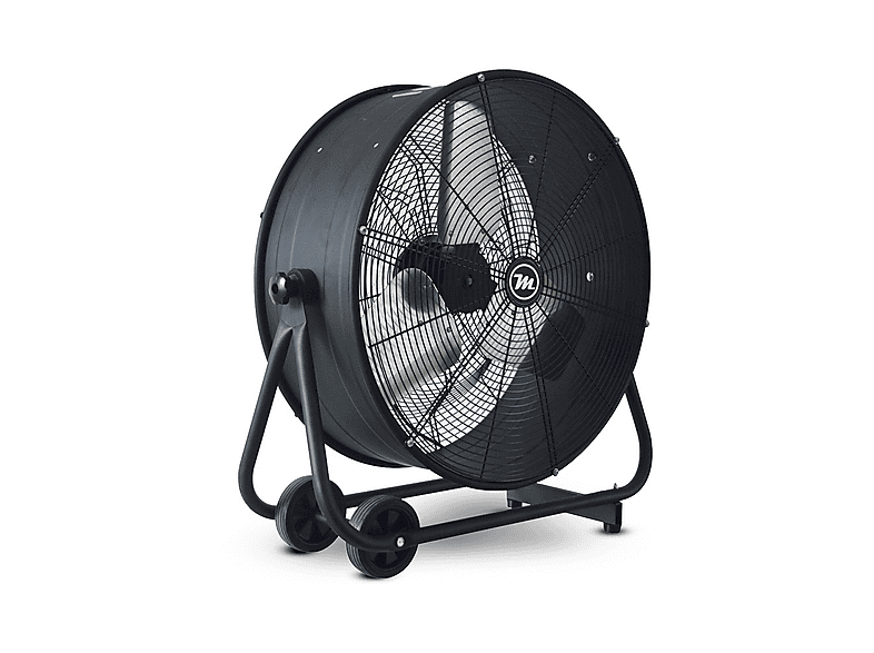 Ventilador de suelo - Mator DRUM FAN CTF 24 – 600 mm – 195W, 3 velocidades velocidades, Negro