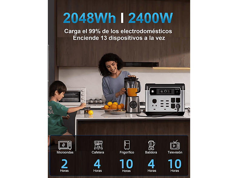Estación de energía portátil - Oukitel P2400E (ref. 179308541)