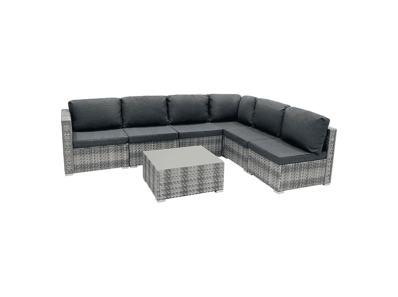 Conjunto de jardín - Monster 7 Piezas, 260 cm x 190 cm x 63 cm, Gris