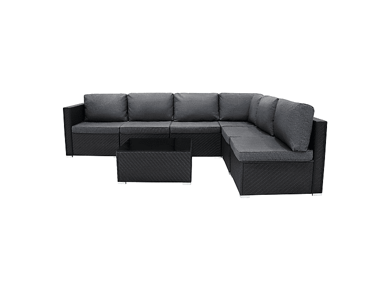 Conjunto de jardín - Monster 7 Piezas, 260 cm x 190 cm x 63 cm, Negro