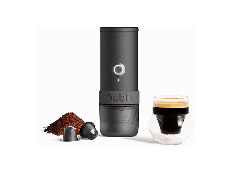 Cafetera multicápsulas - Outin Mino Bundle - Space Grey, 90 W, Gris espacial