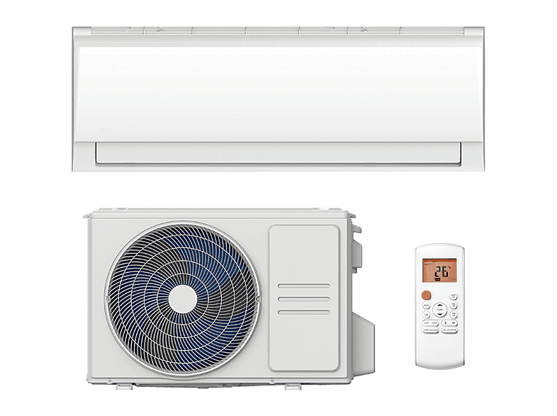 Split 1x1 - Htw OEM1 3,5 kW (3.010 frigorías) con bomba de calor A++ y WiFi ready, 12000 fg/h, Función Inverter, white