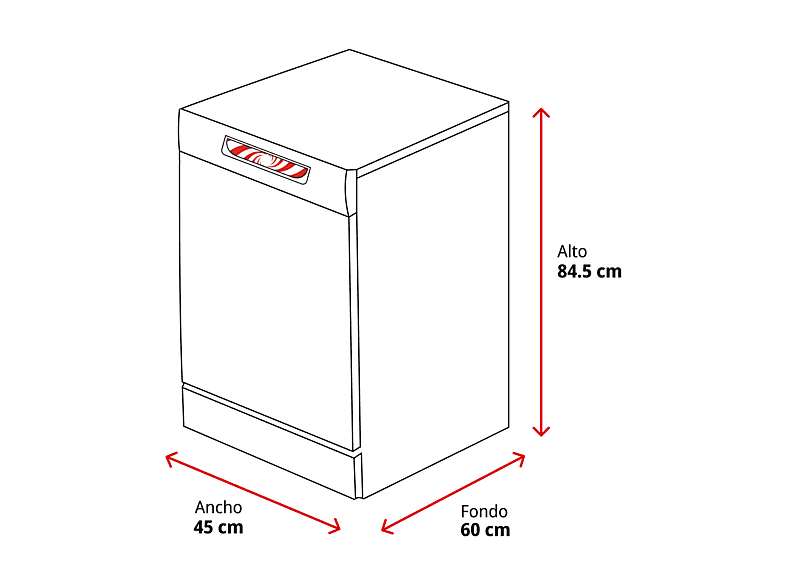 Lavavajillas libre instalación 45 cm - Bosch SPS4HMI13E, 10 servicios, 6 programas, 45 cm, Acero antihuellas