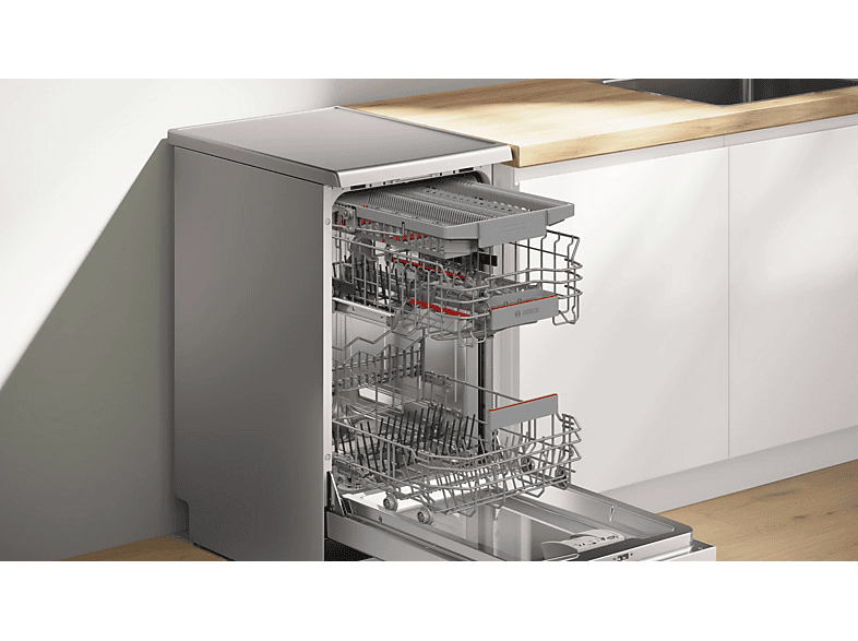 Lavavajillas libre instalación 45 cm - Bosch SPS4HMI13E, 10 servicios, 6 programas, 45 cm, Acero antihuellas