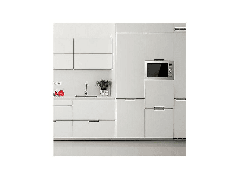 Microondas integrable - Cecotec GrandHeat 2590 Built-In Steel Black, 1409 W, 3 potencia, 25 l, Metalizado