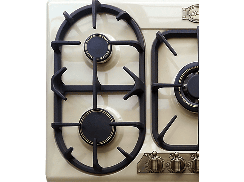 Placa de gas - Kaiser KG 9325, 5 zonas, 86 cm, Negro