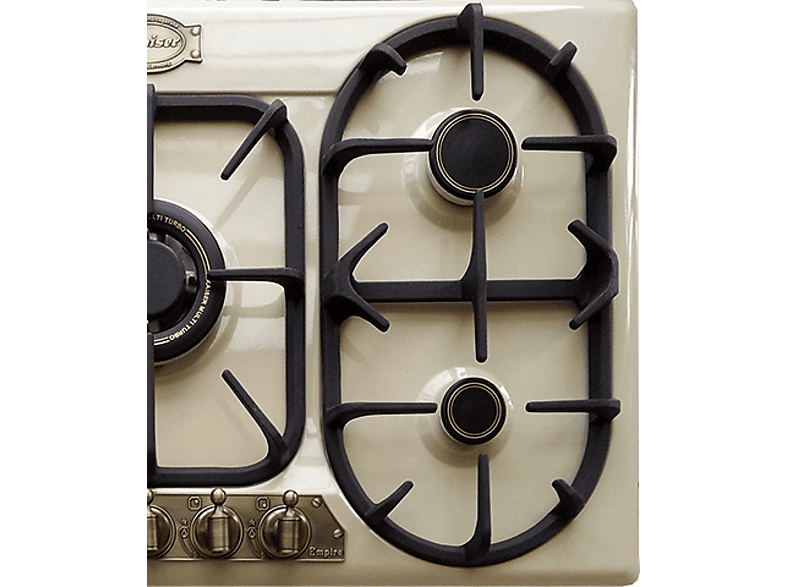 Placa de gas - Kaiser KG 9325, 5 zonas, 86 cm, Negro