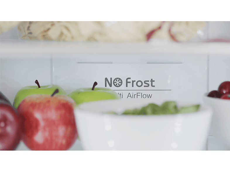 Frigorífico combi - Evvo F60, No Frost, Altura 200 cm, Blanco