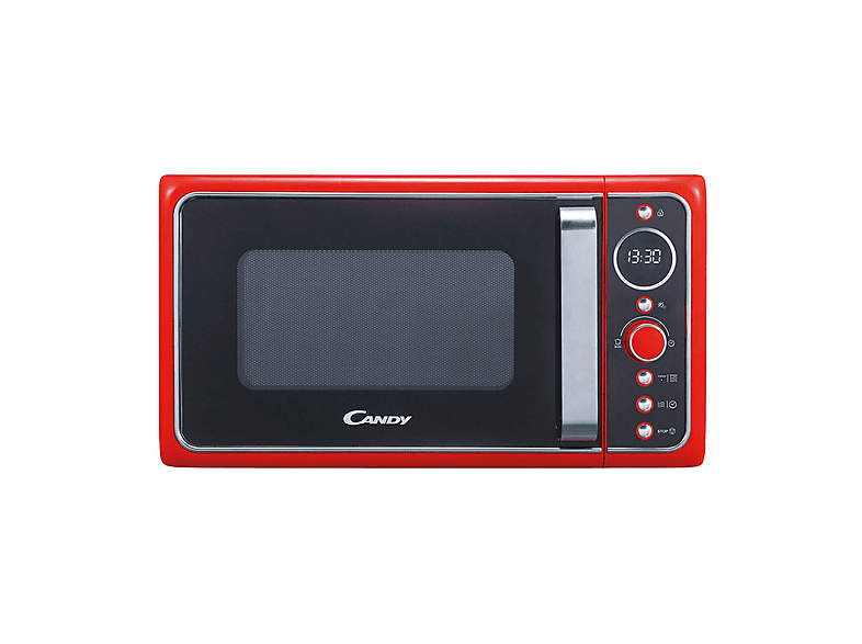 Microondas - Candy DIVO G20CR, 1200 W, 6 potencia, 20 l, Rojo