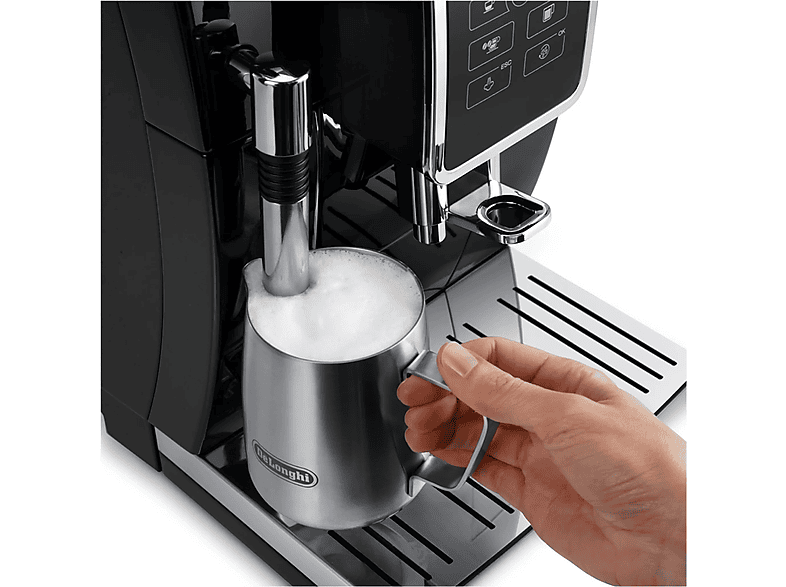 Cafetera superautomática - Delonghi ECAM 350.15.B, 15 bar, 1450 W, 2 tazas, Negro