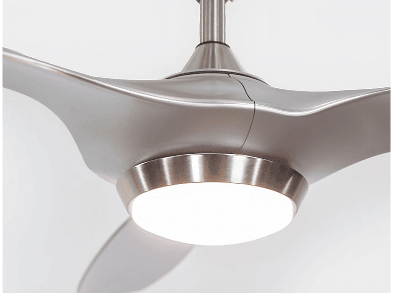 Ventilador de techo - Klassfan HELIX SILVER, 40 W, 6 velocidades, Plata