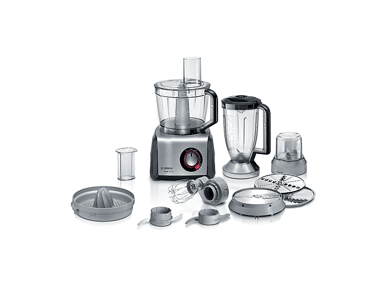 Procesador de alimentos - Bosch MC812M844, 1250 W, 3,9 l, Inox