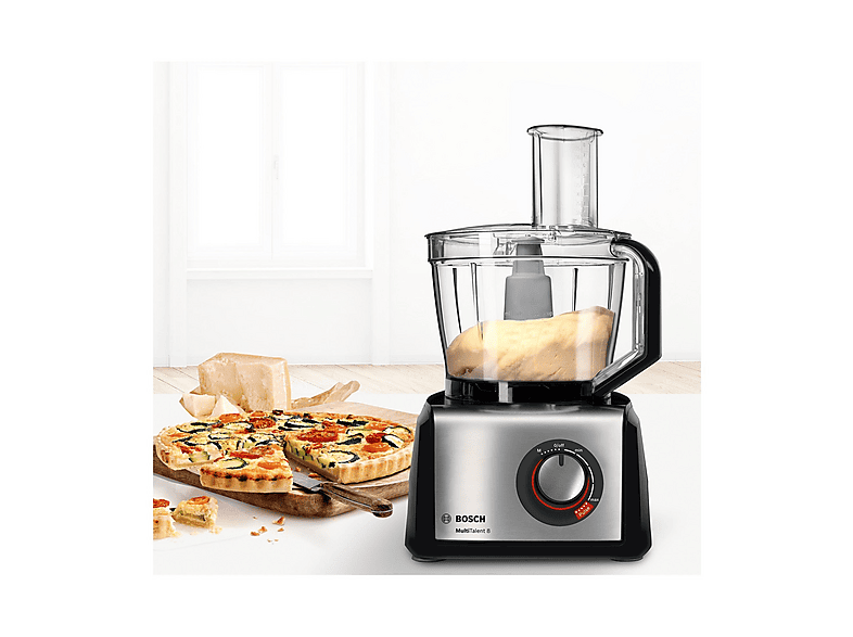 Procesador de alimentos - Bosch MC812M844, 1250 W, 3,9 l, Inox