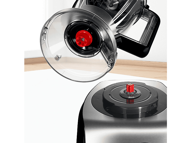 Procesador de alimentos - Bosch MC812M844, 1250 W, 3,9 l, Inox