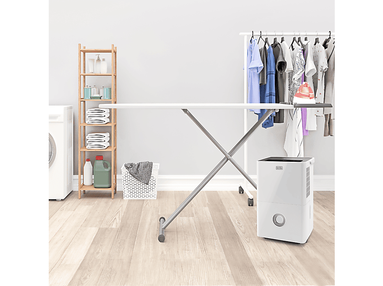 Deshumidificador - Black & Decker BXDH20E, 4 l, 40 m², Blanco