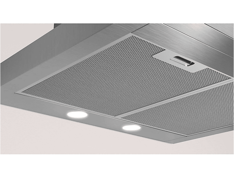 Campana decorativa - Balay 3BC065MX, 3 velocidades, 525 m³/h, 600 mm, Inox