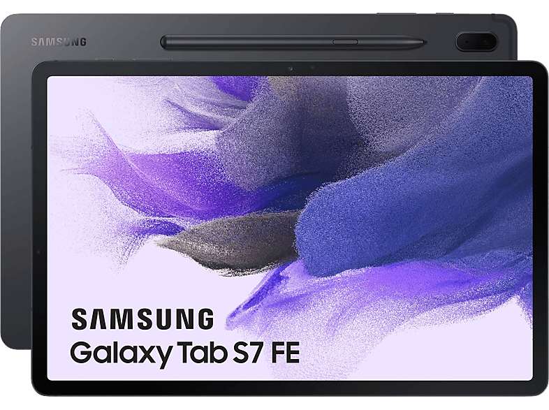 Tablet - Samsung TAB S7 FE 12.4P/6+128GB/WIFI/BLACK, Negro, 12,4 " WQXGA, 6 GB RAM, Qualcomm SM7225-4-AB, Tablet Android