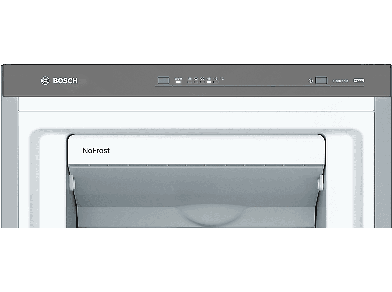 Congelador vertical - Bosch GSN33VLEP, 225 l, 176 cm, Inox