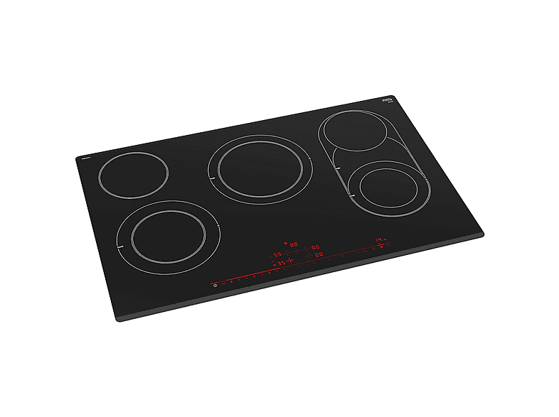 Encimera vitrocerámica - Bosch PKM875DP1D, 5 zonas, 81,6 cm, Negro