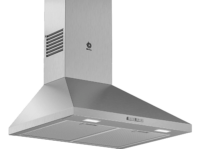 Campana decorativa - Balay 3BC666MX, 3 velocidades, 570 m³/h, 600 mm, Inox