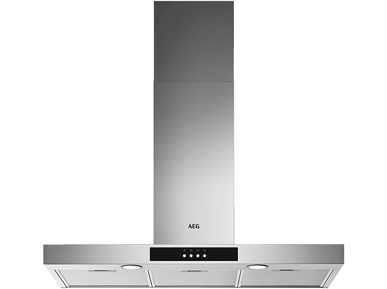 Campana decorativa - AEG DBB3951M, 3 velocidades, 600 m³/h, 71 cm, Inox