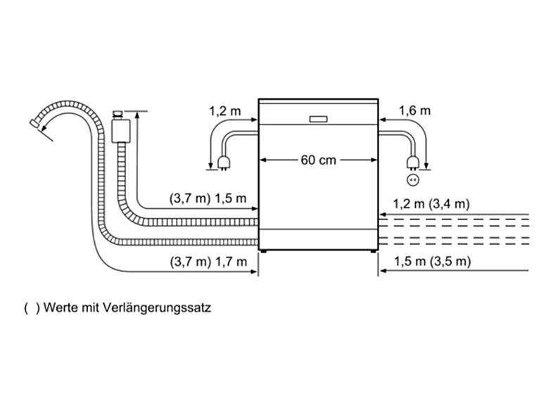 Lavavajillas libre instalación 60 cm - Bosch SMS25AI05E, 12 servicios, 5 programas, 60 cm